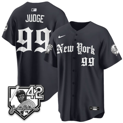 NYY 2026 Jackie Robinson Day Gothic Vapor Limited Jersey - Stitched-NQD