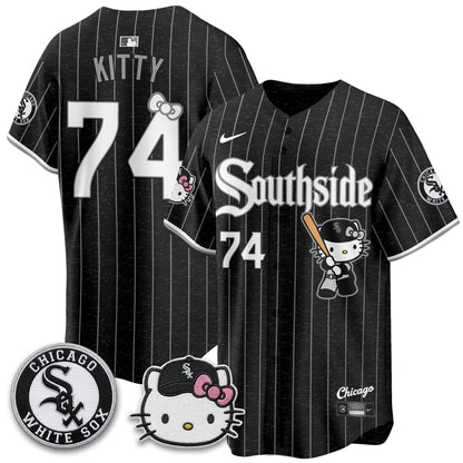 Chicago White Sox x Meow KT Vapor Jersey - Stitched-NQD