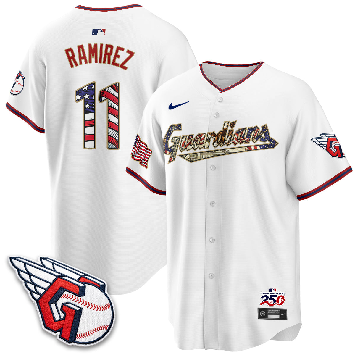 CLE 2026 Independence Day USA Vapor Jersey - Stitched-NQD