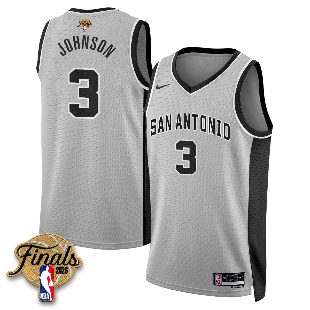 SAS 2026 NBA Western Conference Champions Vapor Jersey V2- Stitched-NQD