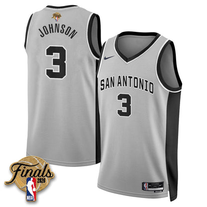 SAS 2026 NBA Western Conference Champions Vapor Jersey V2- Stitched-NQD