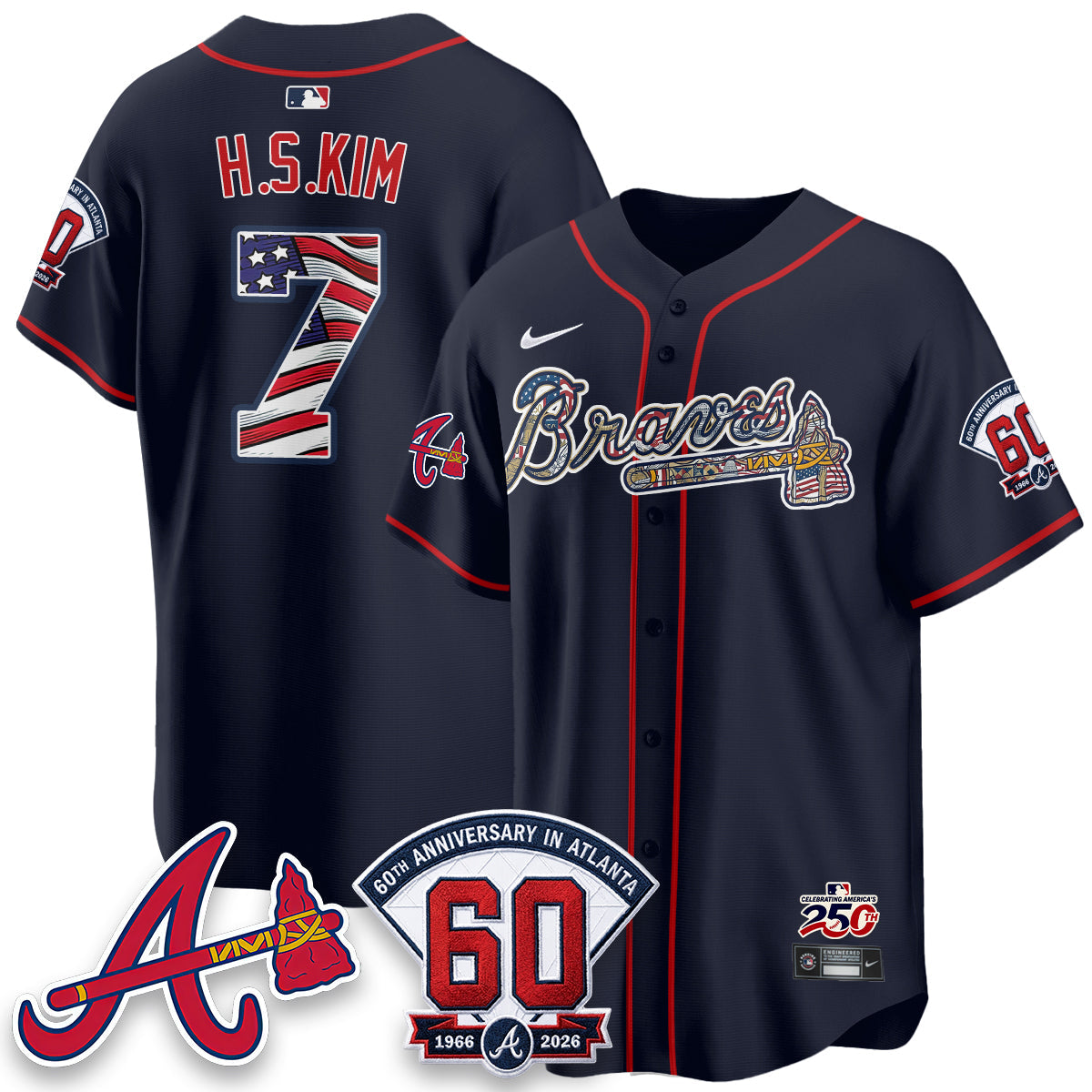 ATL 2026 Independence Day USA Vapor Limited Jersey - Stitched-NQD