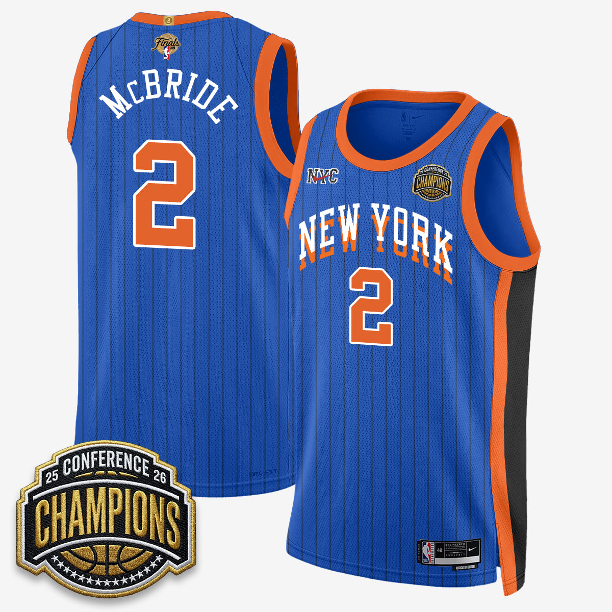 New York Knicks 2026 NBA Finals City Edition Jersey V3- Stitched