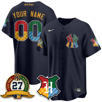New York Yankees x "The Lightning Bolt Wizard" Edition Vapor Custom Jersey- Stitched