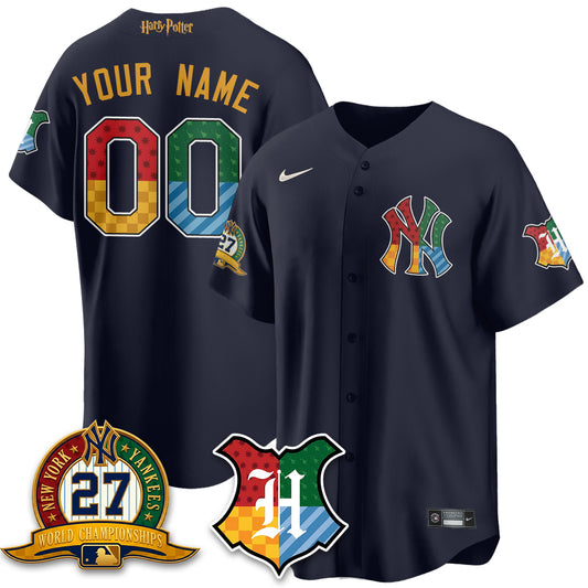 NYY x "The Lightning Bolt Wizard" Edition Vapor Custom Jersey- Stitched
