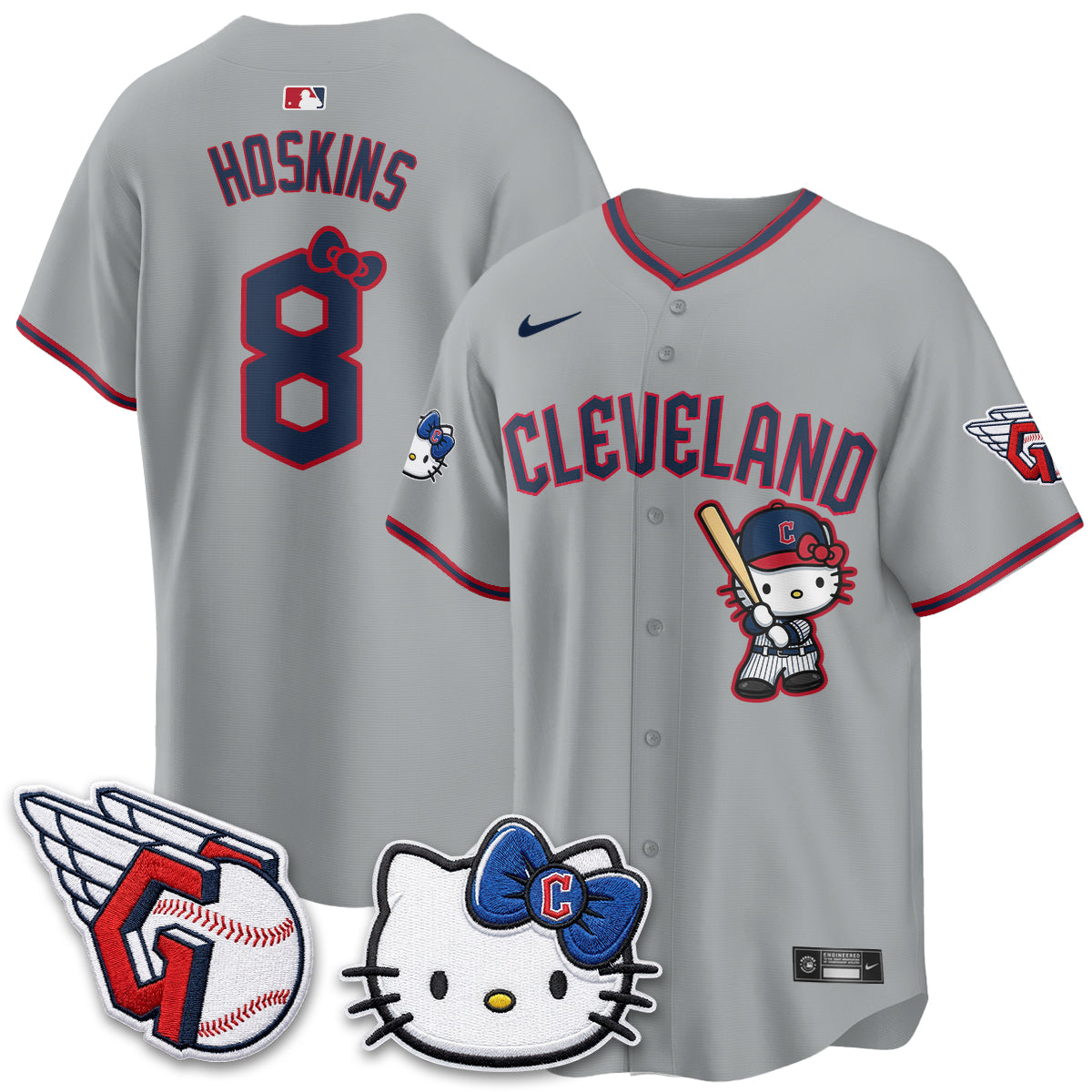 Cleveland Guardians x Meow KT Vapor Jersey - Stitched-NQD