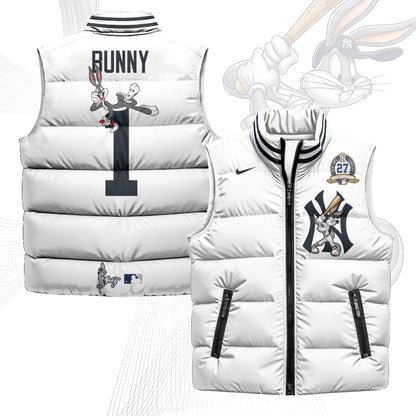 New York Yankees Edition Unisex Puffer Vest - Printed-NQD