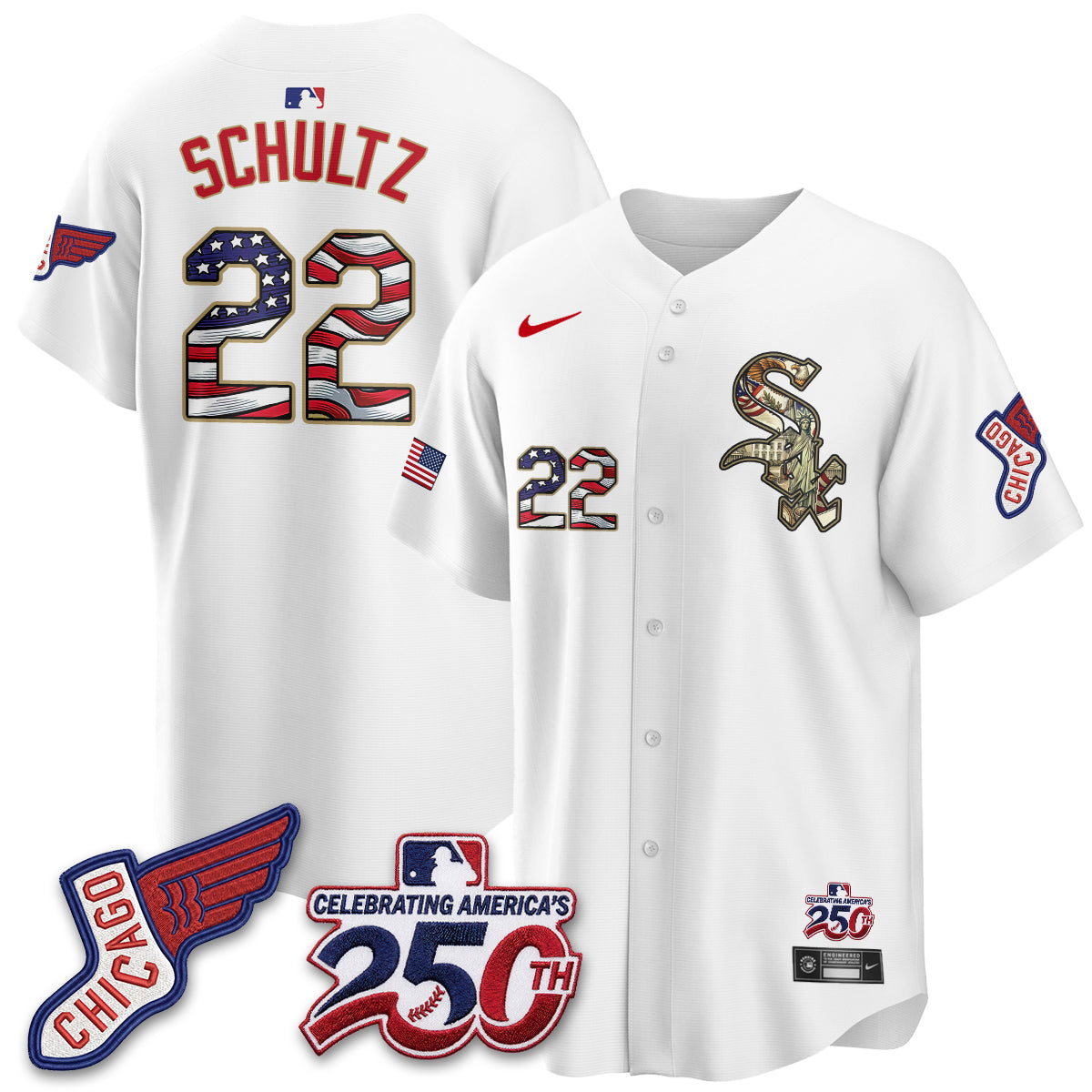 CWS 2026 Independence Day USA Vapor Jersey - Stitched-NQD