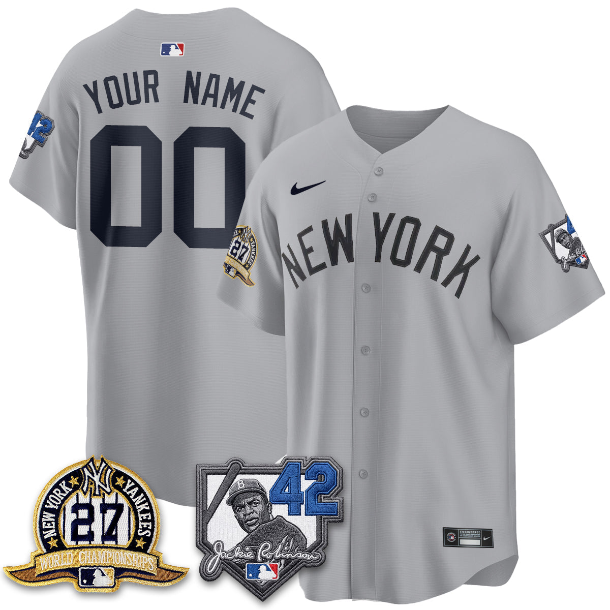 NYY 2026 Jackie Robinson Day Vapor Limited Custom Jersey - Stitched-NQD