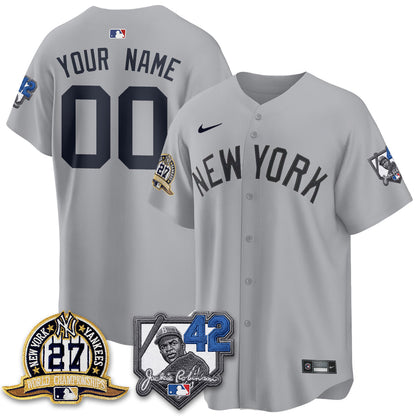 NYY 2026 Jackie Robinson Day Vapor Limited Custom Jersey - Stitched-NQD