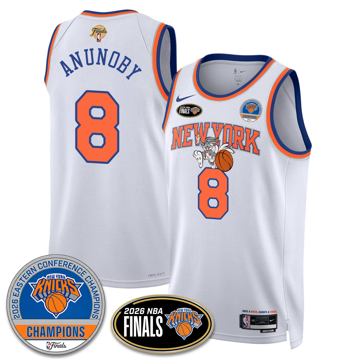 NYK 2026 NBA Eastern Conference Champions x Bunny Vapor Jersey - Stitched-NQD
