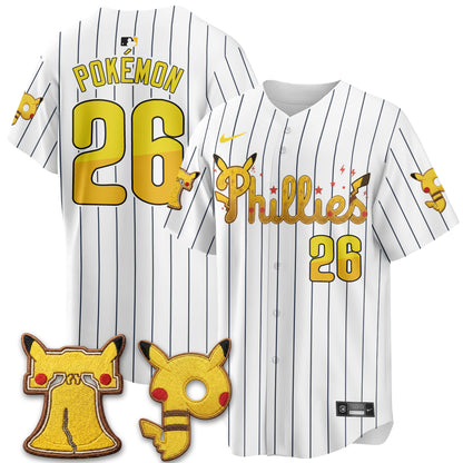 Philadelphia Phillies x PKM Edition Vapor Limited Jersey - Stitched-NQD