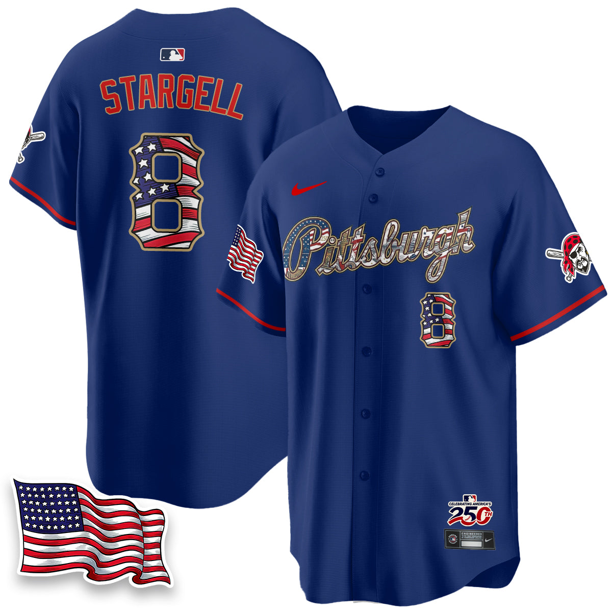 PIT 2026 Independence Day USA Vapor Limited Jersey - Stitched-NQD