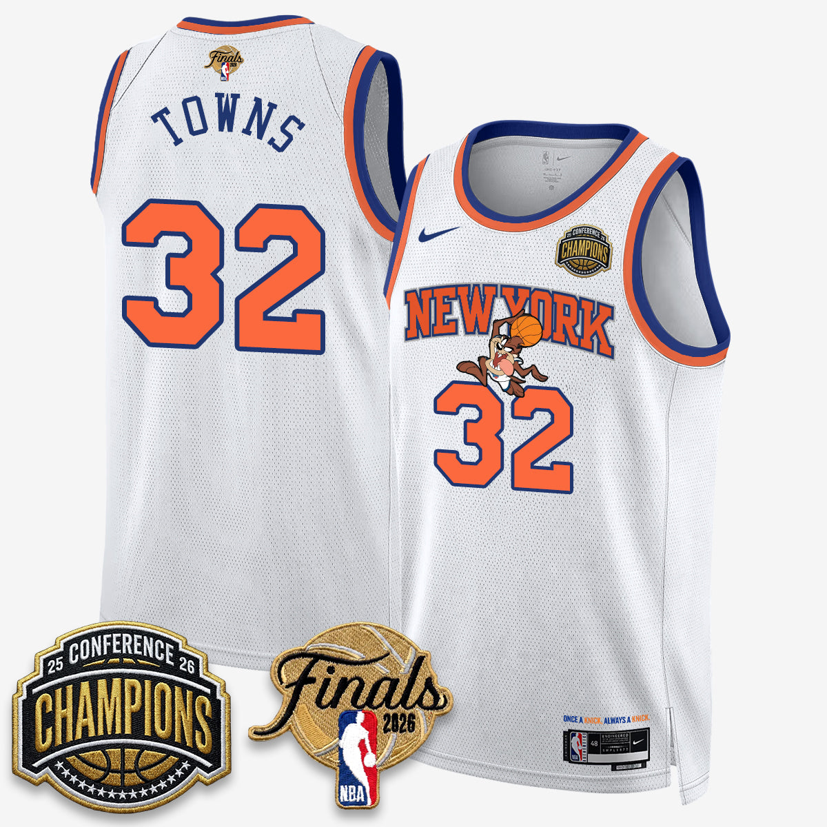 NYK 2026 NBA Eastern Conference Champions x Bunny Vapor Jersey V2- Stitched-NQD