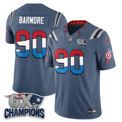 New England Patriots x Vibranium Shield Edition Vapor Jersey V2 - Stitched
