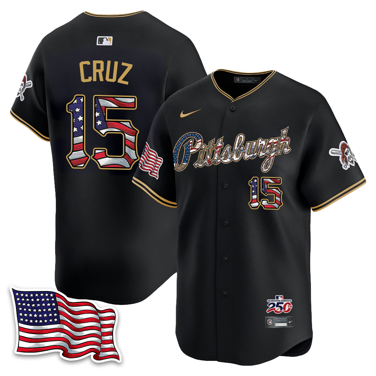 PIT 2026 Independence Day USA Vapor Limited Jersey - Stitched-NQD