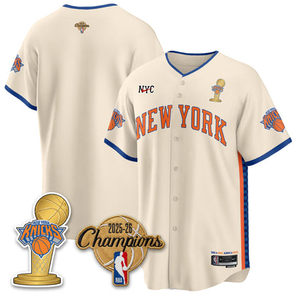 NYK 2026 NBA Champions Vapor Jersey - Stitched-NQD