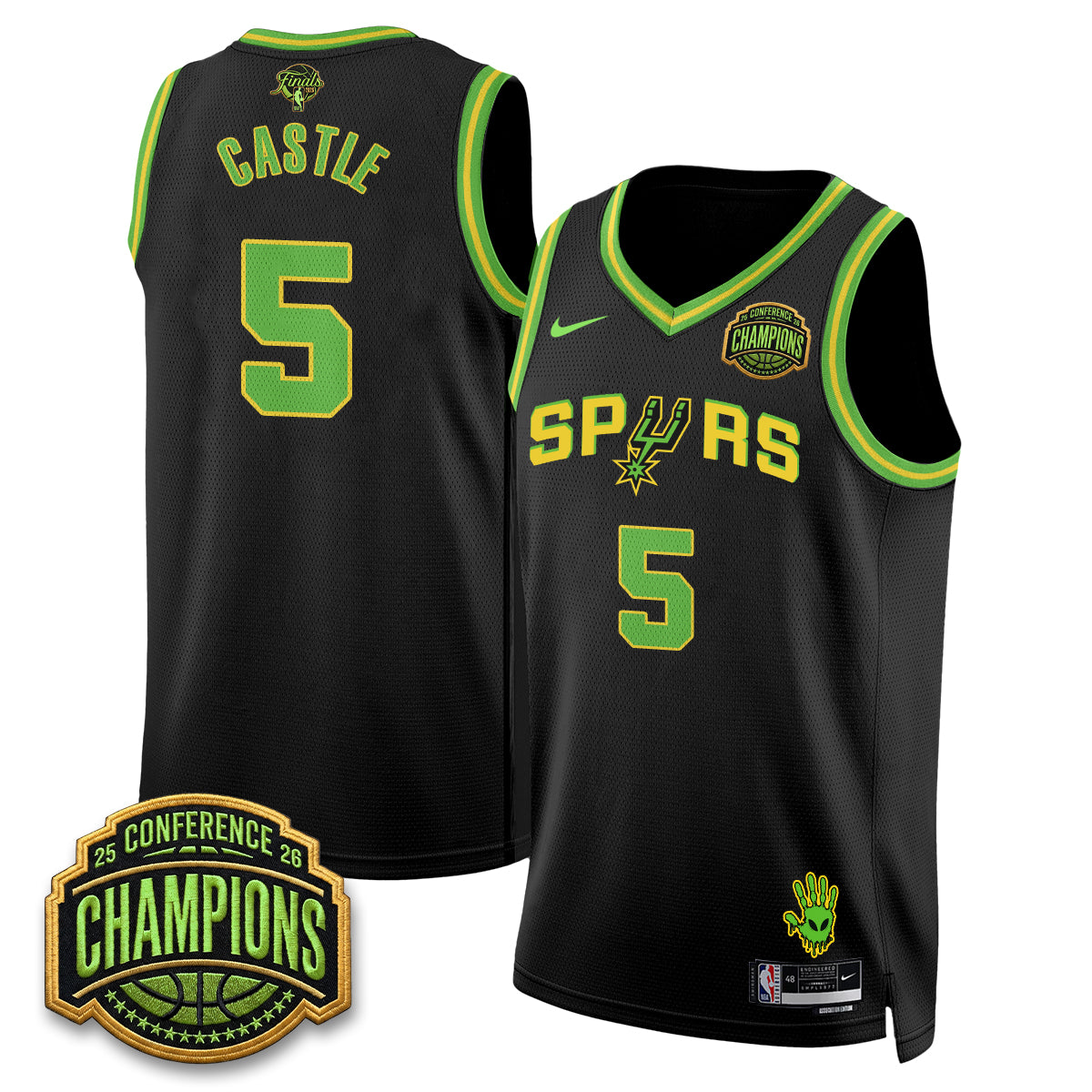 SAS 2026 Basketball Finals Alien Style Vapor Jersey - Stitched