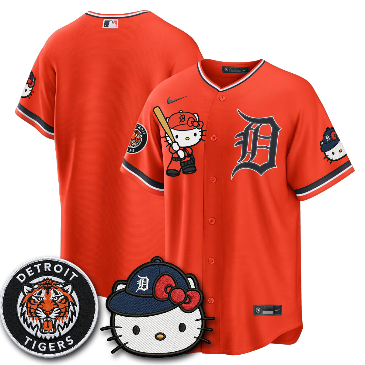 Detroit Tigers x Meow KT Edition Vapor Limited Jersey - Stitched-NQD