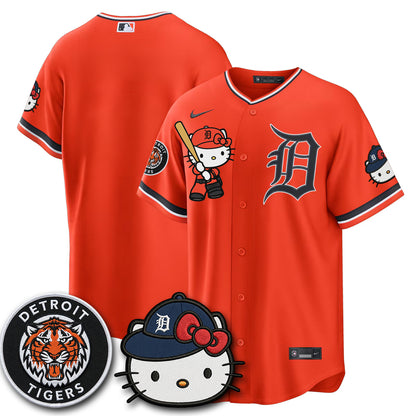 Detroit Tigers x Meow KT Edition Vapor Limited Jersey - Stitched-NQD