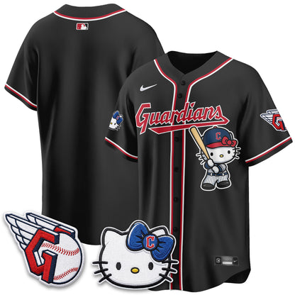 Cleveland Guardians x Meow KT Vapor Jersey - Stitched-NQD
