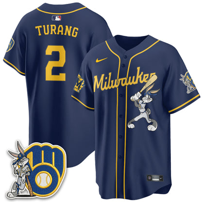 Milwaukee Brewers Bunny Edition Vapor Jersey - Stitched N1