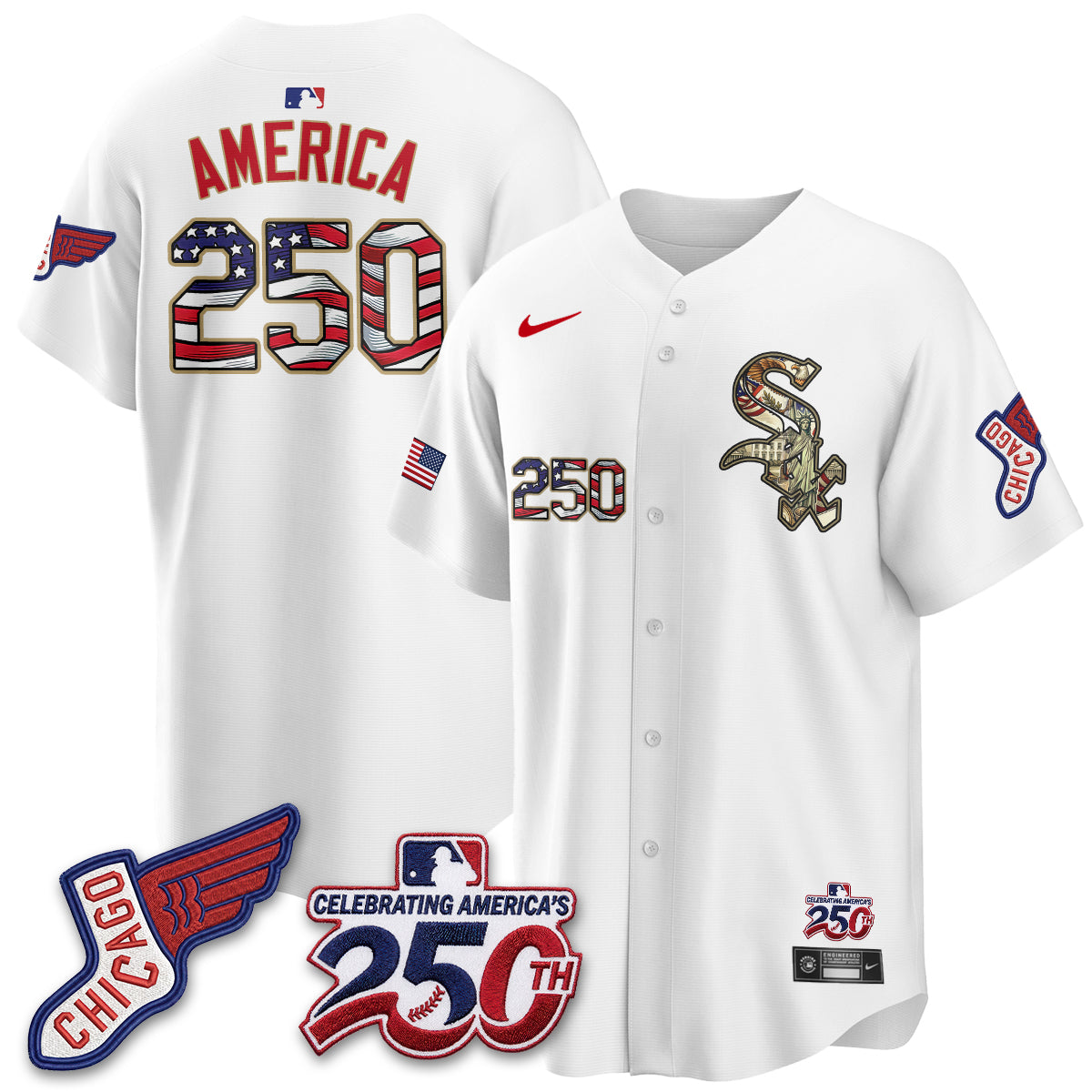 CWS 2026 Independence Day USA Vapor Jersey - Stitched-NQD