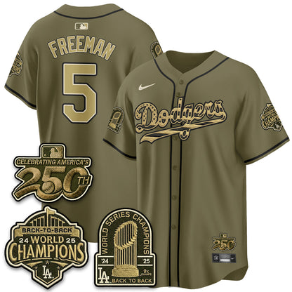 LAD New Era Olive 2026 Armed Forces Day Jersey -Stitched V2-NQD