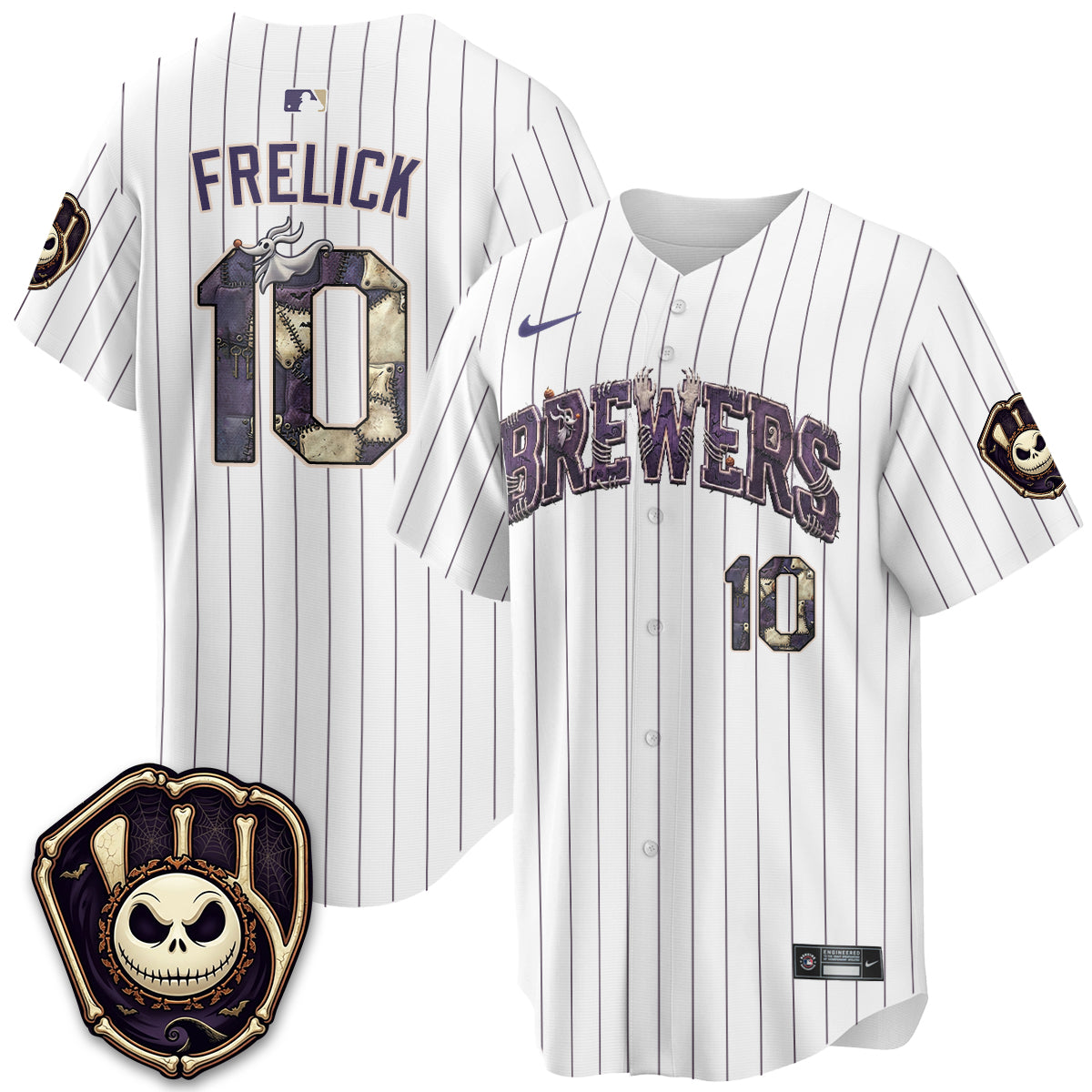Milwaukee Brewers Nightmare Edition Vapor Jersey - Printed-NQD