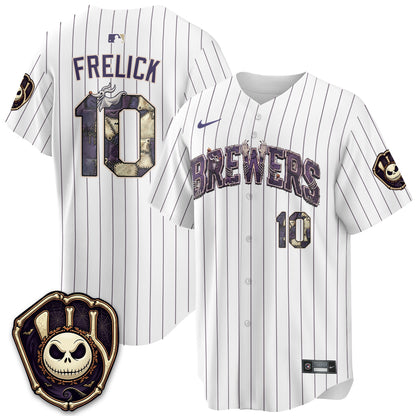 Milwaukee Brewers Nightmare Edition Vapor Jersey - Printed-NQD