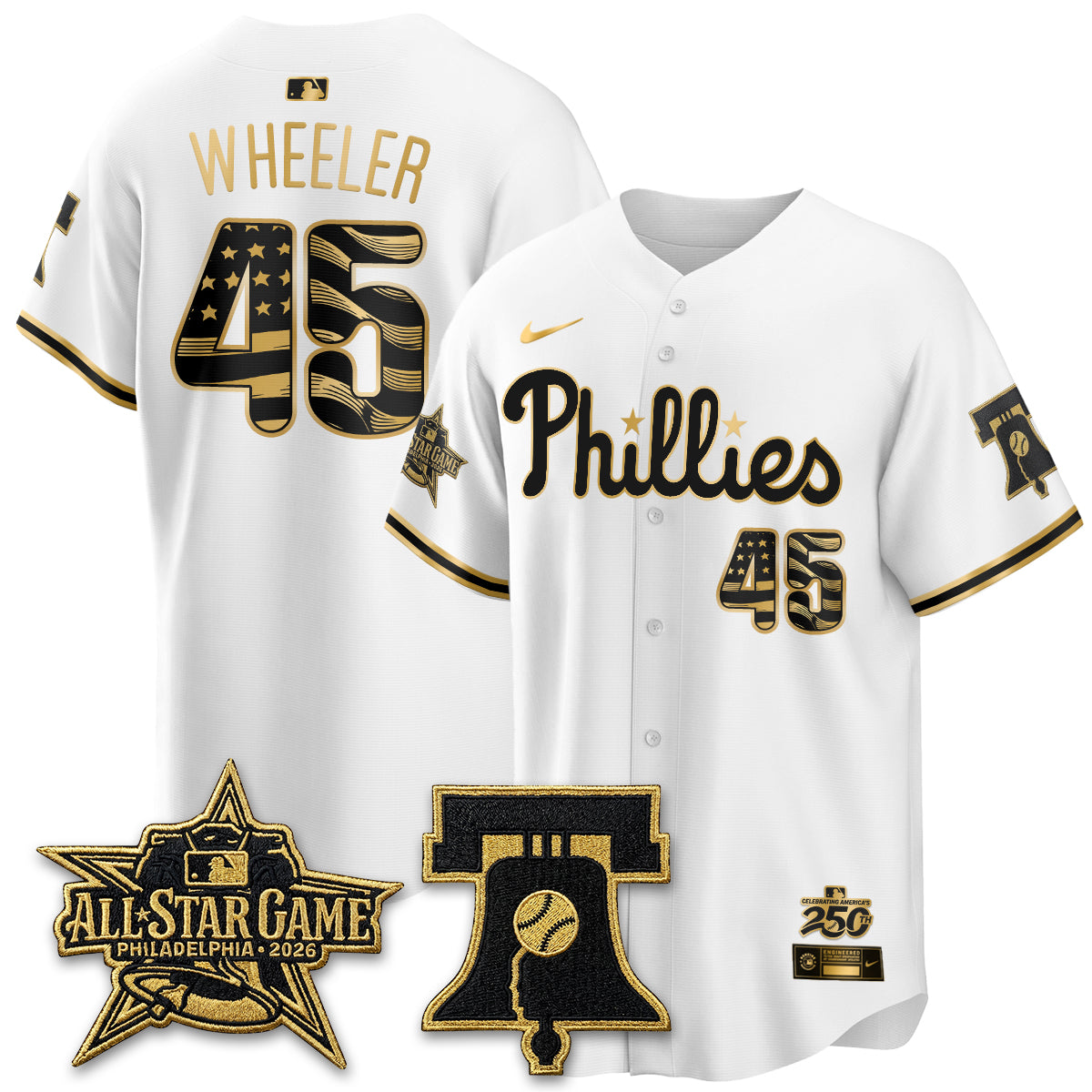 PHI Fourth of July USA Vapor Limited Jersey - Stitched-NQD