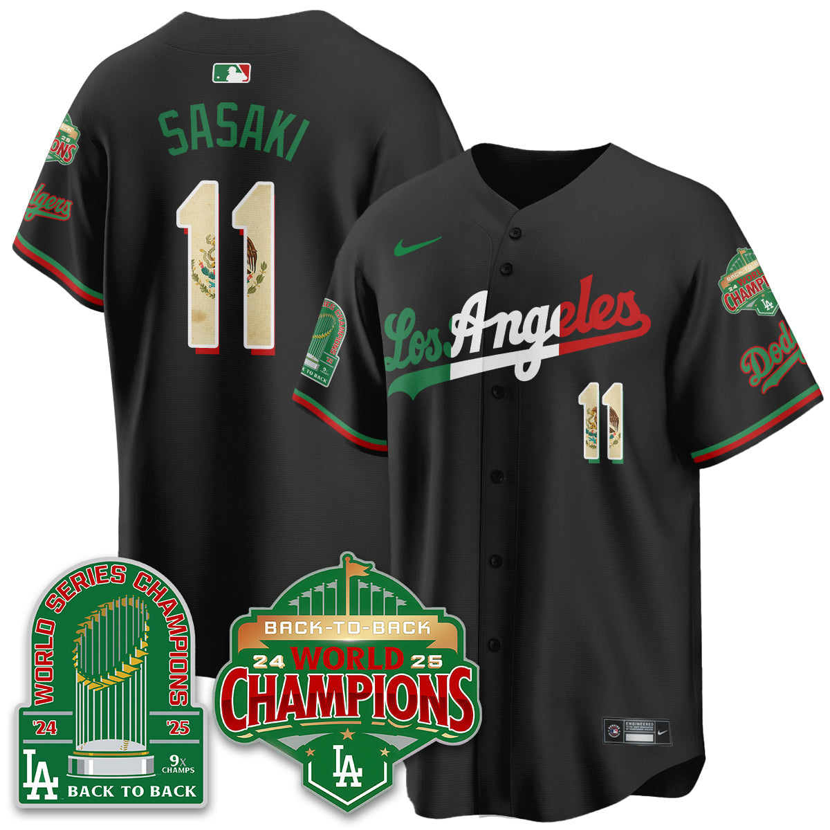 LAD Mexico Vapor Limited Jersey - 9x & B2B Champs - All Stitched