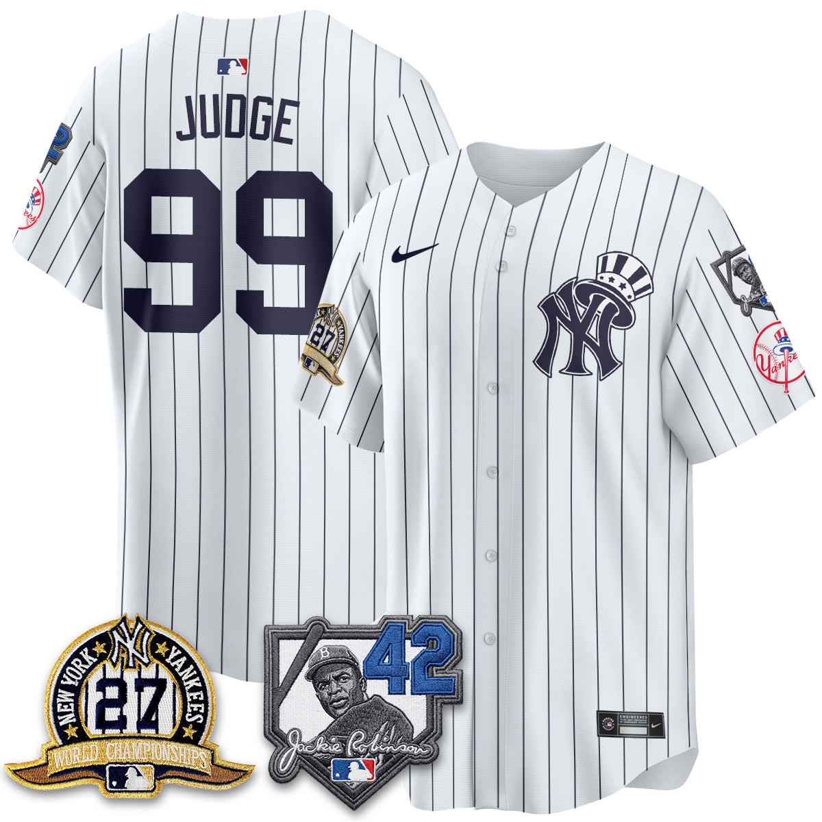 NYY 2026 Jackie Robinson Day Vapor Limited Gold Edition Jersey - All Stitched - V2-NQD