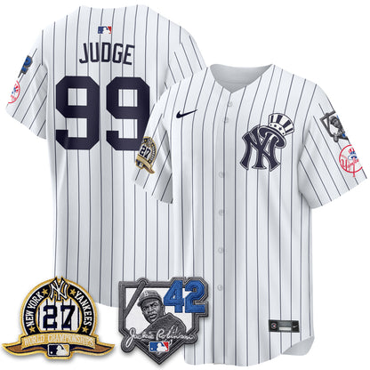 NYY 2026 Jackie Robinson Day Vapor Limited Gold Edition Jersey - All Stitched - V2-NQD