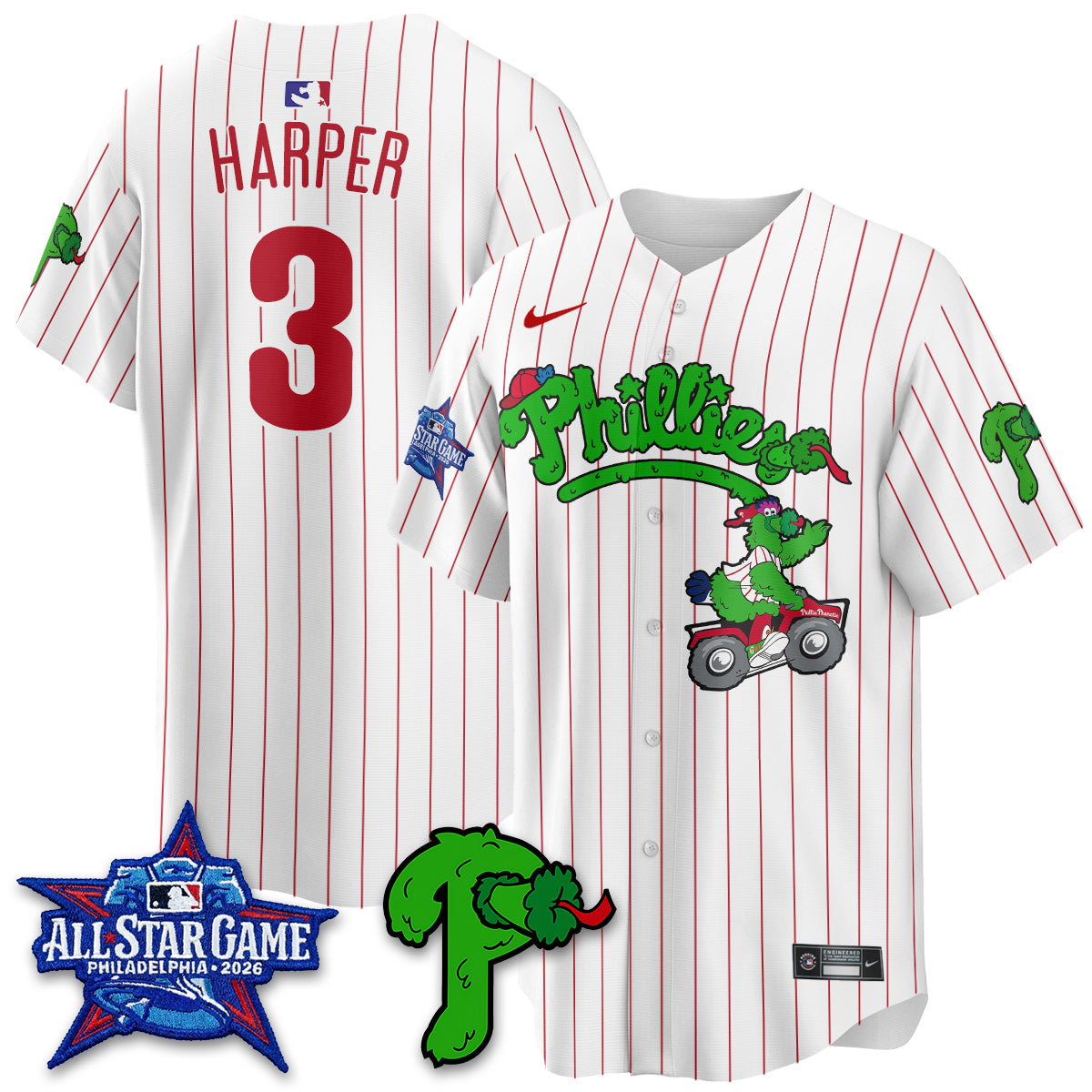 Philadelphia Phillies Phanatic Vapor Limited Jersey V2- Stitched