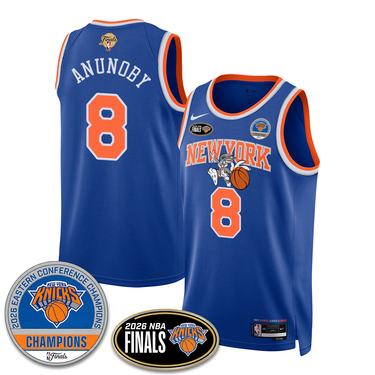 NYK 2026 NBA Eastern Conference Champions x Bunny Vapor Jersey - Stitched-NQD