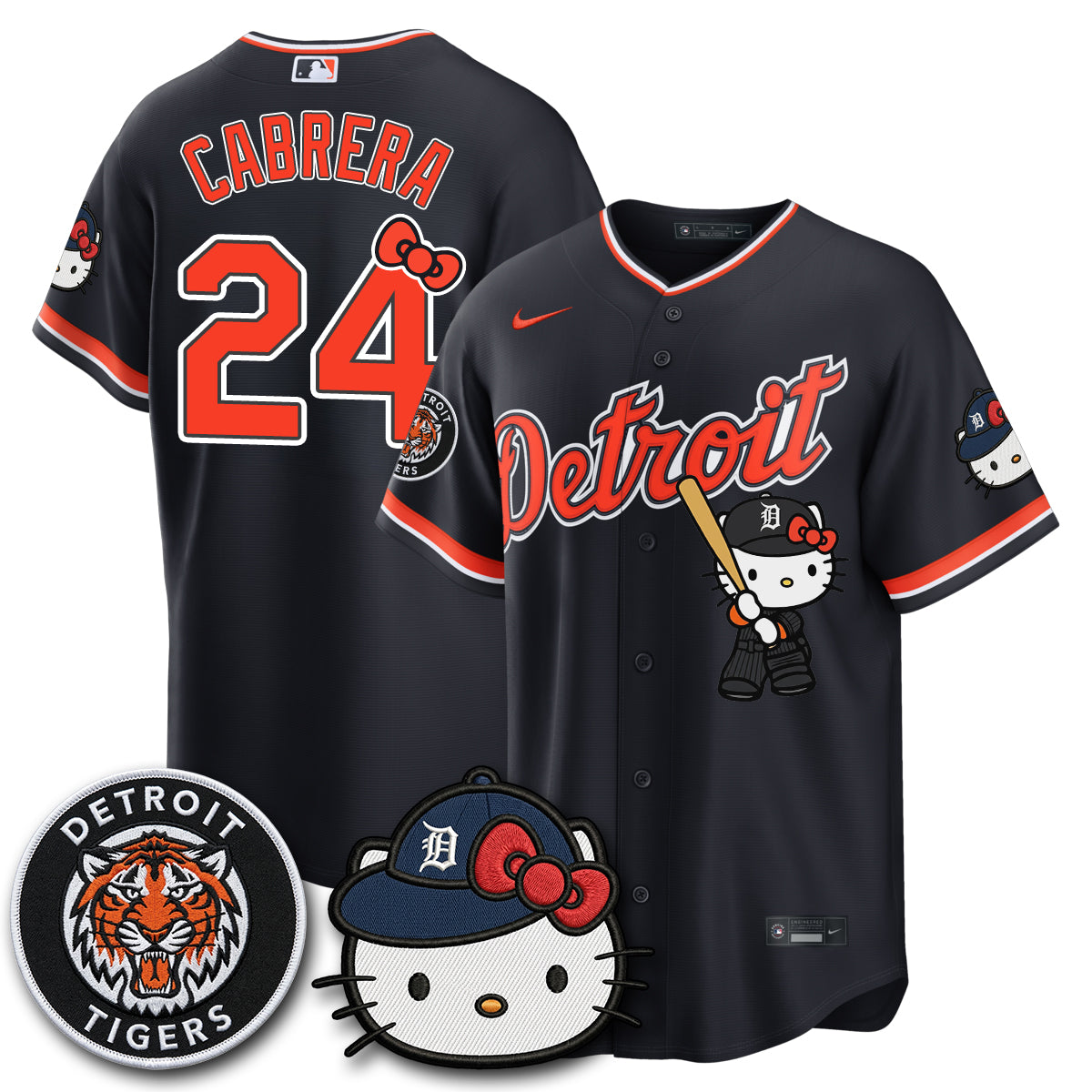 Detroit Tigers x Meow KT Edition Vapor Limited Jersey - Stitched-NQD