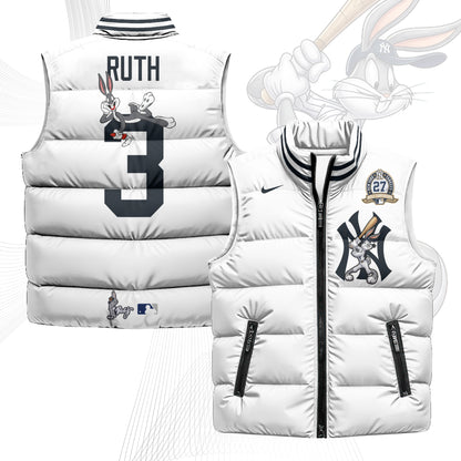 New York Yankees Edition Unisex Puffer Vest - Printed-NQD