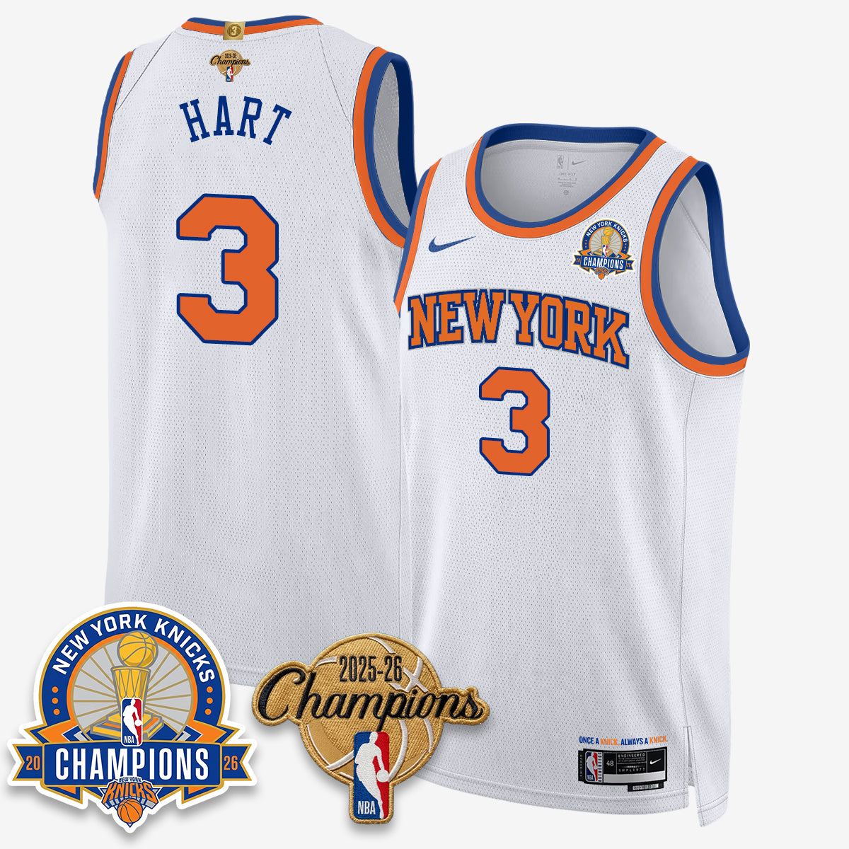 New York Knicks 2026 Basketball Champions Special Edition Vapor Jersey V2- Stitched