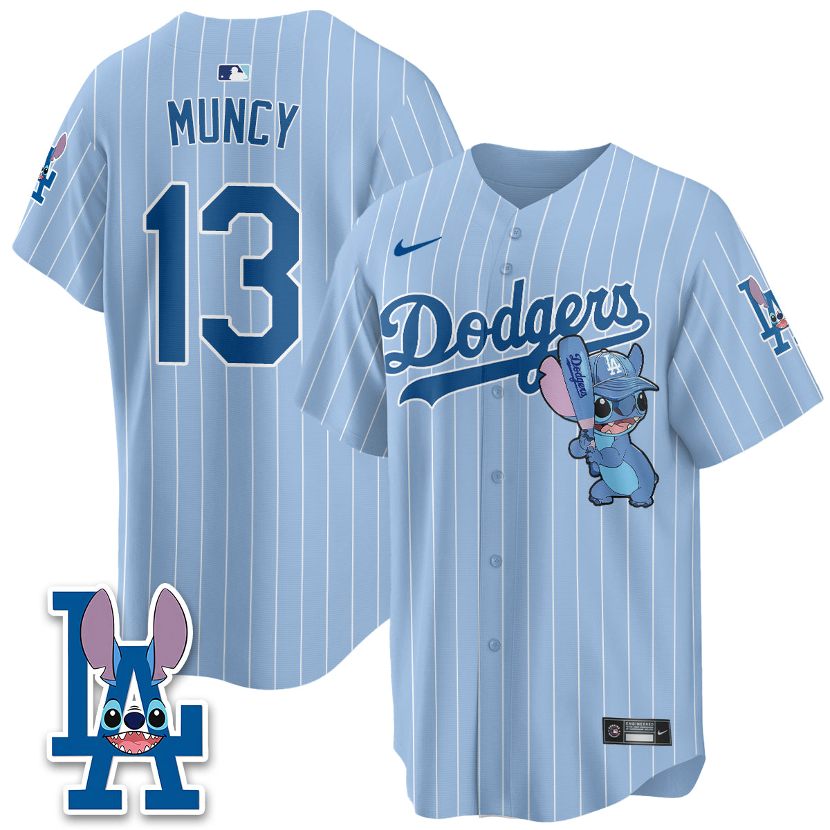 Los Angeles Dodgers x Blue Alien Edition Vapor Jersey - Stitched