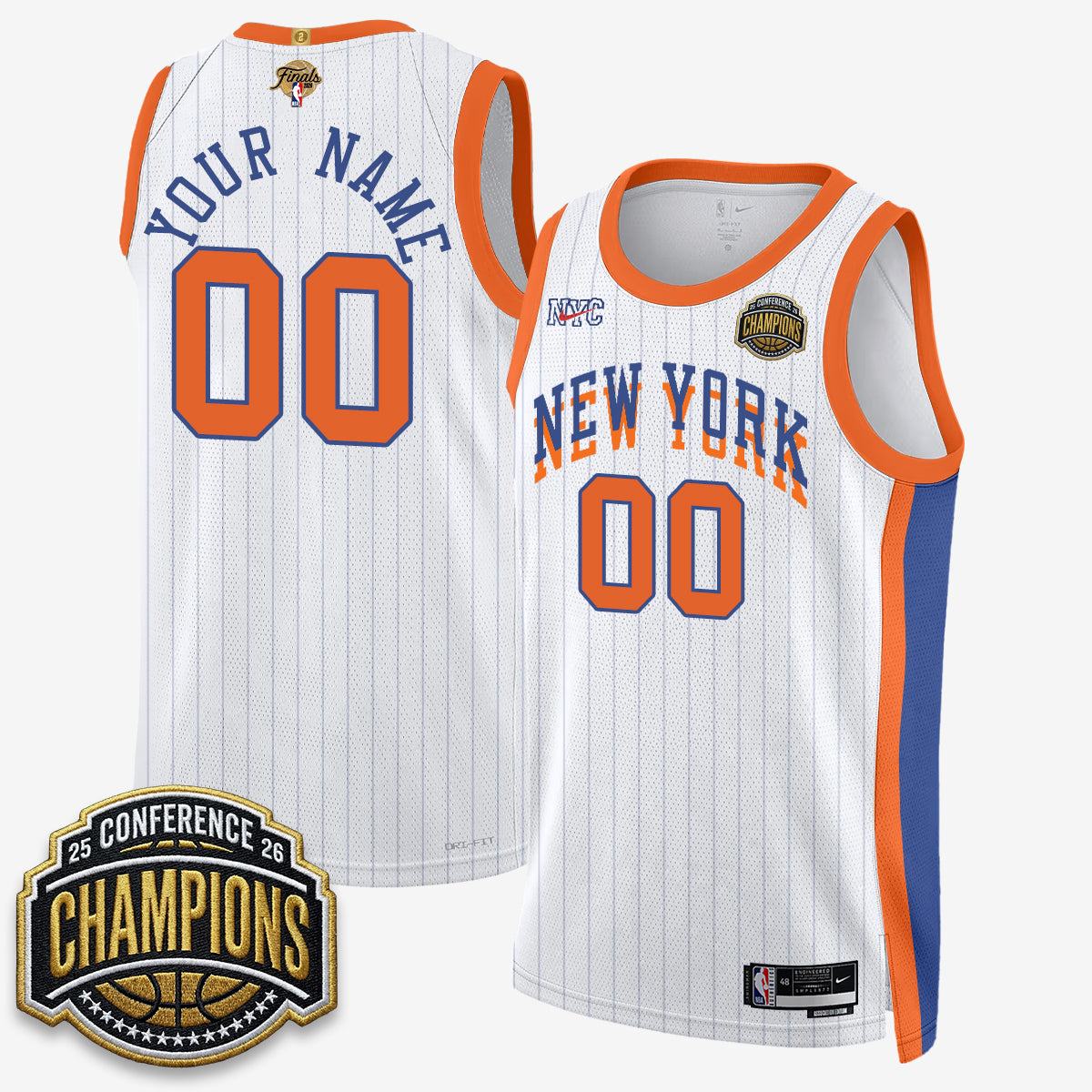 New York Knicks 2026 NBA Finals City Edition Custom Jersey V3- Stitched