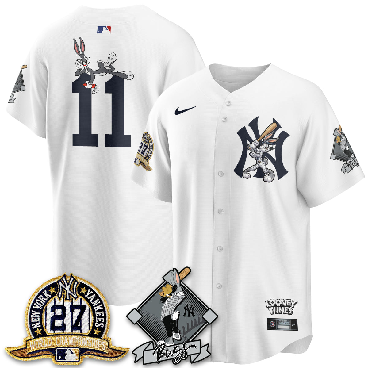 New York Yankees Bunny Vapor Limited Jersey V2- Stitched