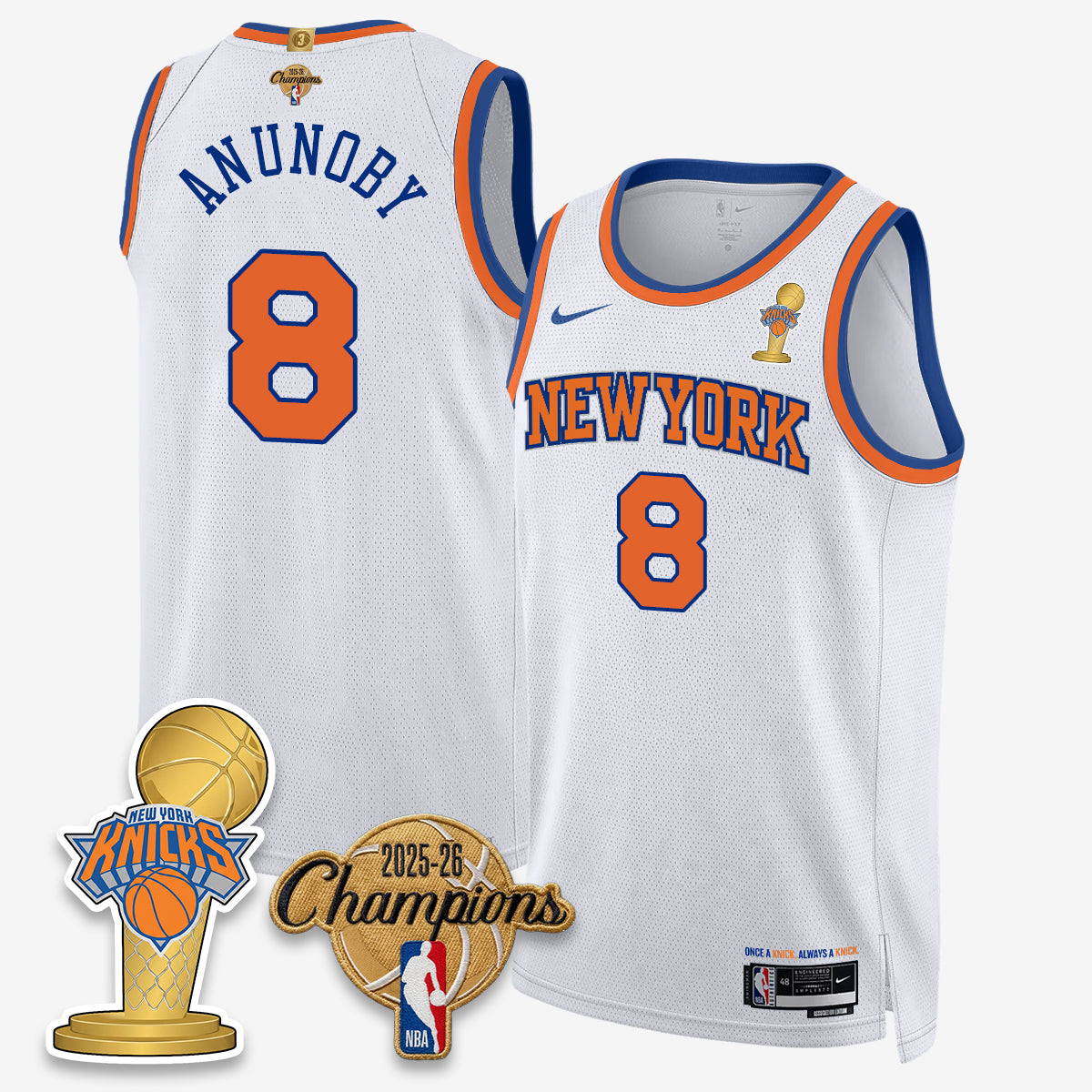 NYK 2026 Basketball Champions Vapor Jersey - Stitched-NQD