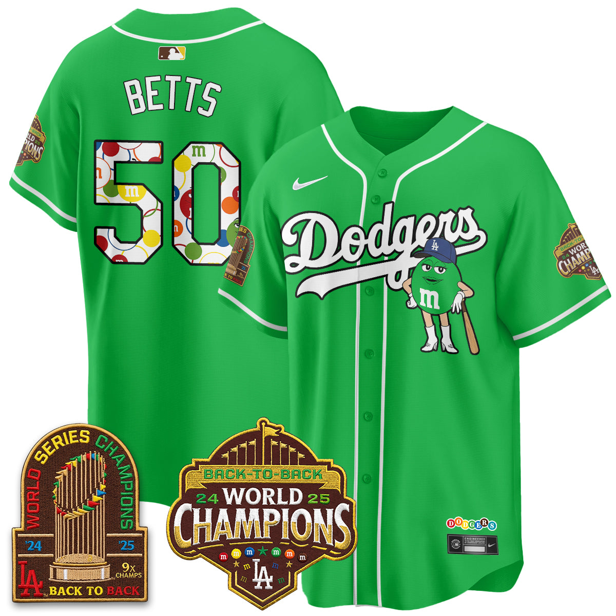 Los Angeles Dodgers x m&m Vapor Jersey - Stitched