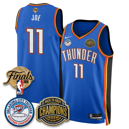 OKC 2026 NBA Western Conference Champions Vapor Jersey - Stitched-NQD