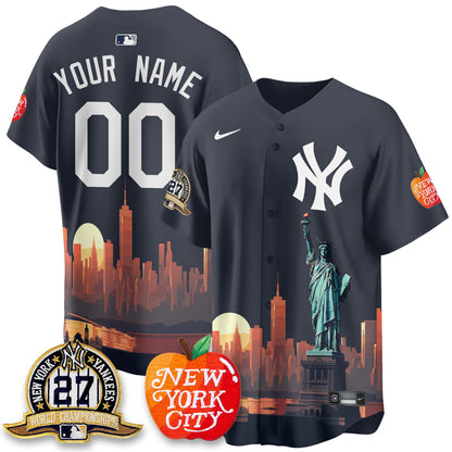 New York Yankees City Edition Vapor Custom Jersey - Stitched