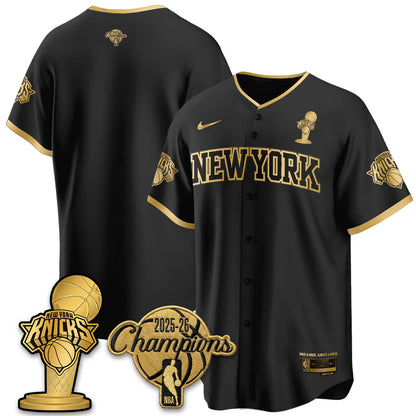 NYK 2026 NBA Champions Vapor Jersey - Stitched-NQD