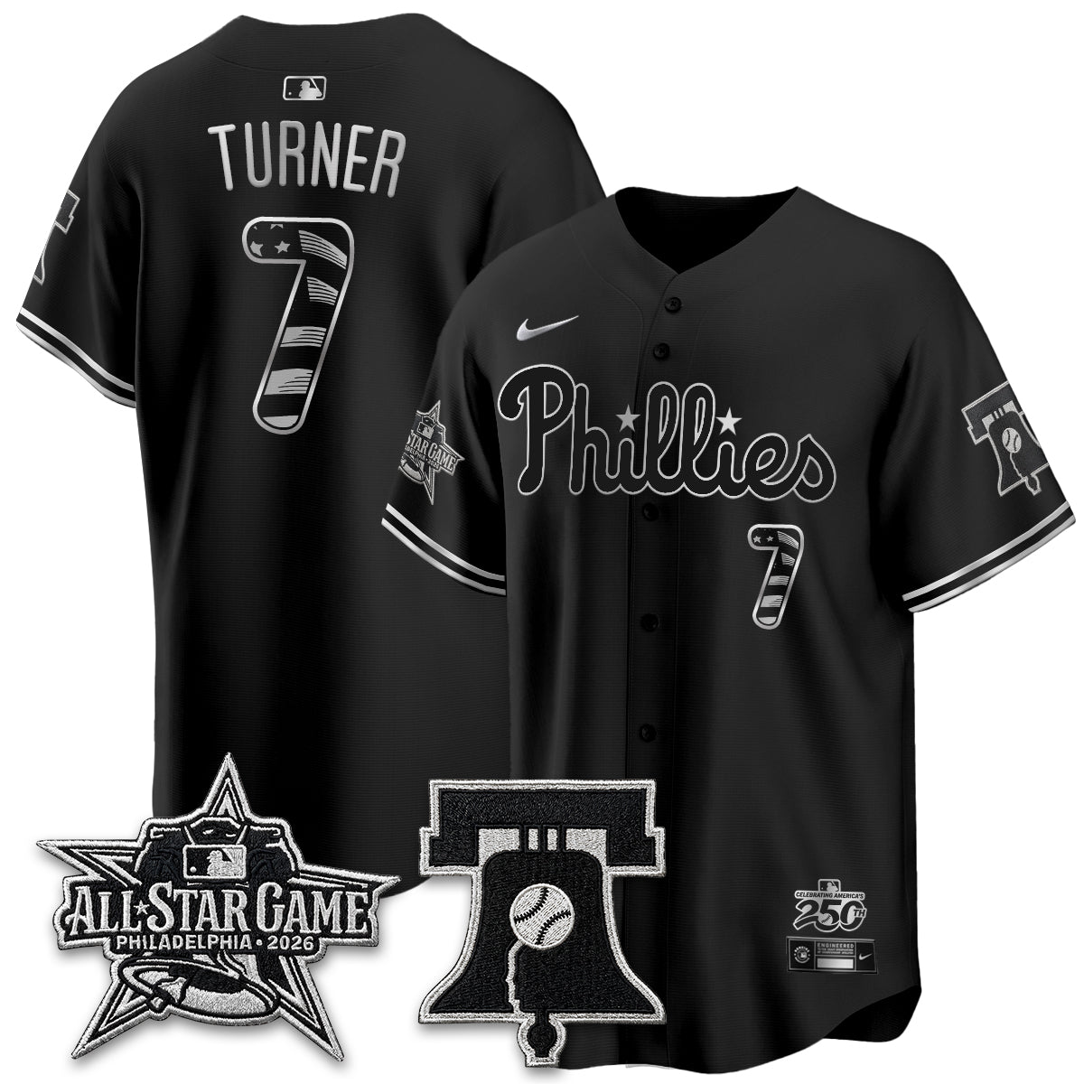 PHI Fourth of July USA Vapor Limited Jersey - Stitched-NQD