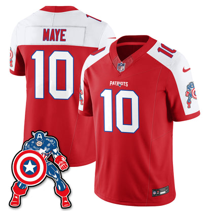 New England Patriots x Vibranium Shield Edition Vapor Jersey - Stitched