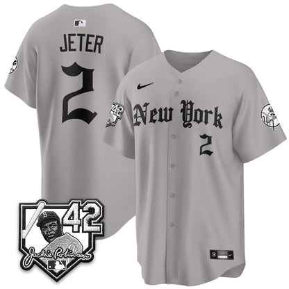NYY 2026 Jackie Robinson Day Gothic Vapor Limited Jersey - Stitched-NQD